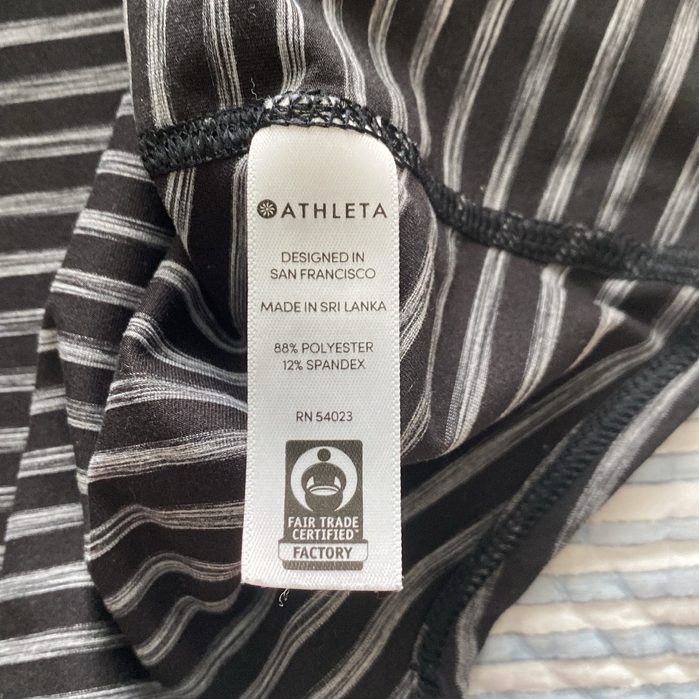 Athleta Racerback Striped Tank - Picture 8 of 11